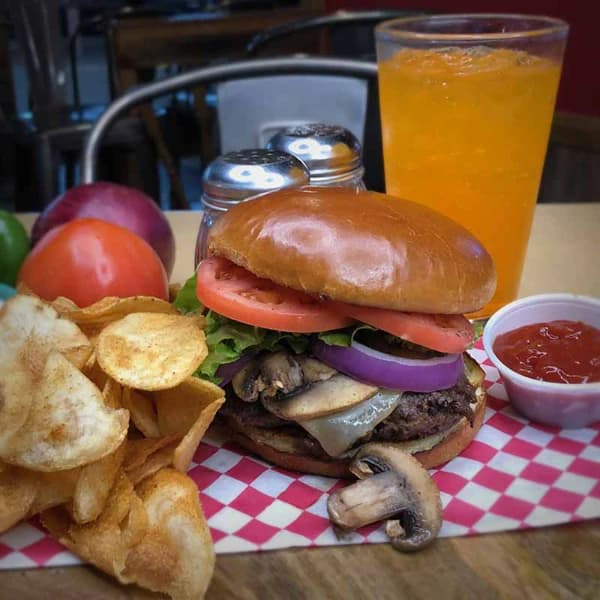 Mushroom Swiss Burger