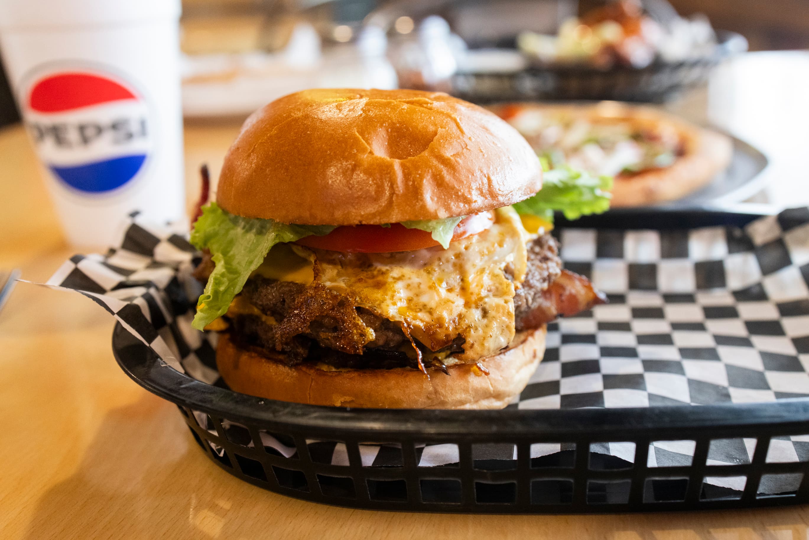 Wize Guyz Grille signature burger